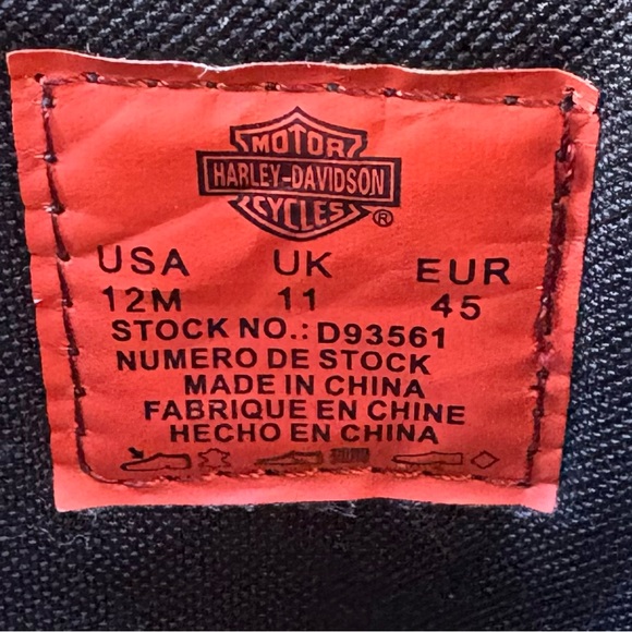 Harley-Davidson Altman Brown 10-Inch Sz 12M Waterproof Motorcycle Boots D93561